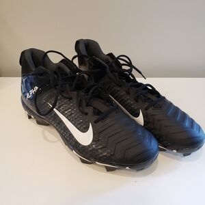 Sz 14W MENS Black Nike Alpha Menace 2 Shark Football Cleats